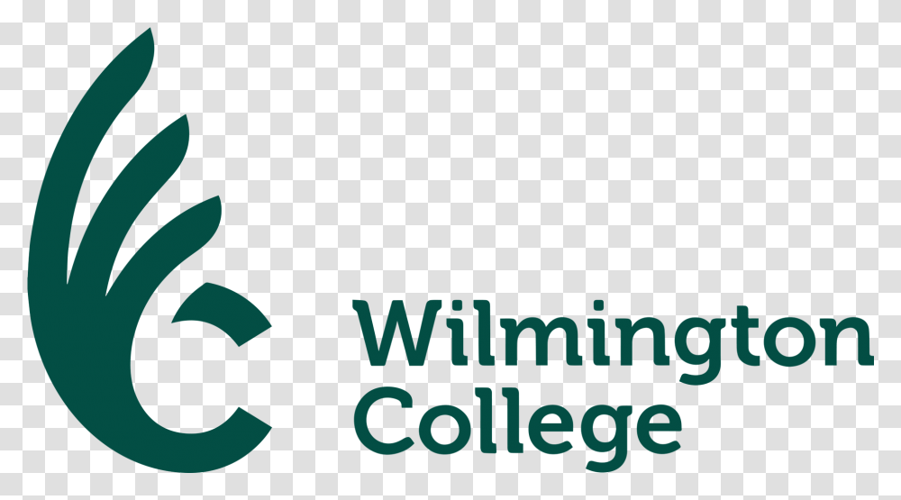 Main Logo Lockup Horizontal Dark Green Wilmington College Logo, Trademark, Recycling Symbol Transparent Png
