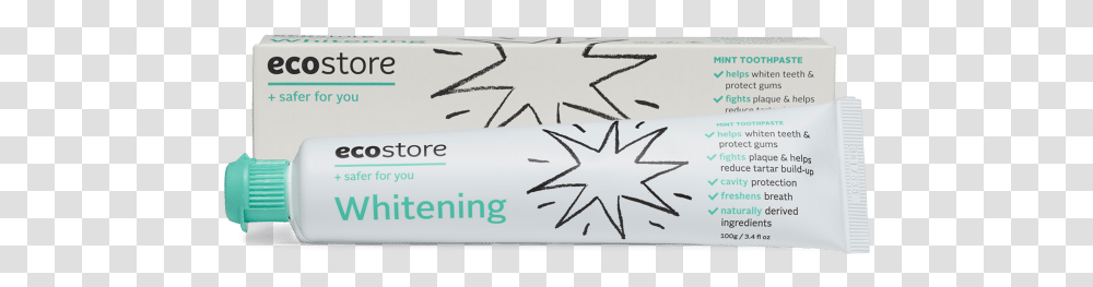 Main Product Photo Ecostore Toothpaste, White Board, Aluminium, Diamond Transparent Png