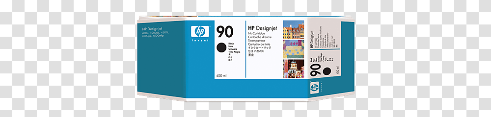 Main Product Photo Hp 90 Cyan 400ml Ink Cartridge, Id Cards, Document, Driving License Transparent Png