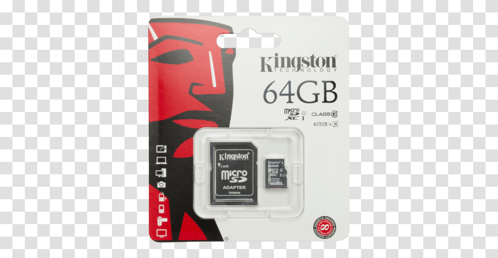 Main Product Photo Kingston Memory Card Class, Computer, Electronics, Computer Hardware, Electronic Chip Transparent Png