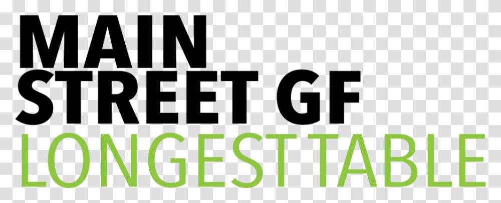 Main Street Gf Longest Table Logo Graphics, Number, Alphabet Transparent Png