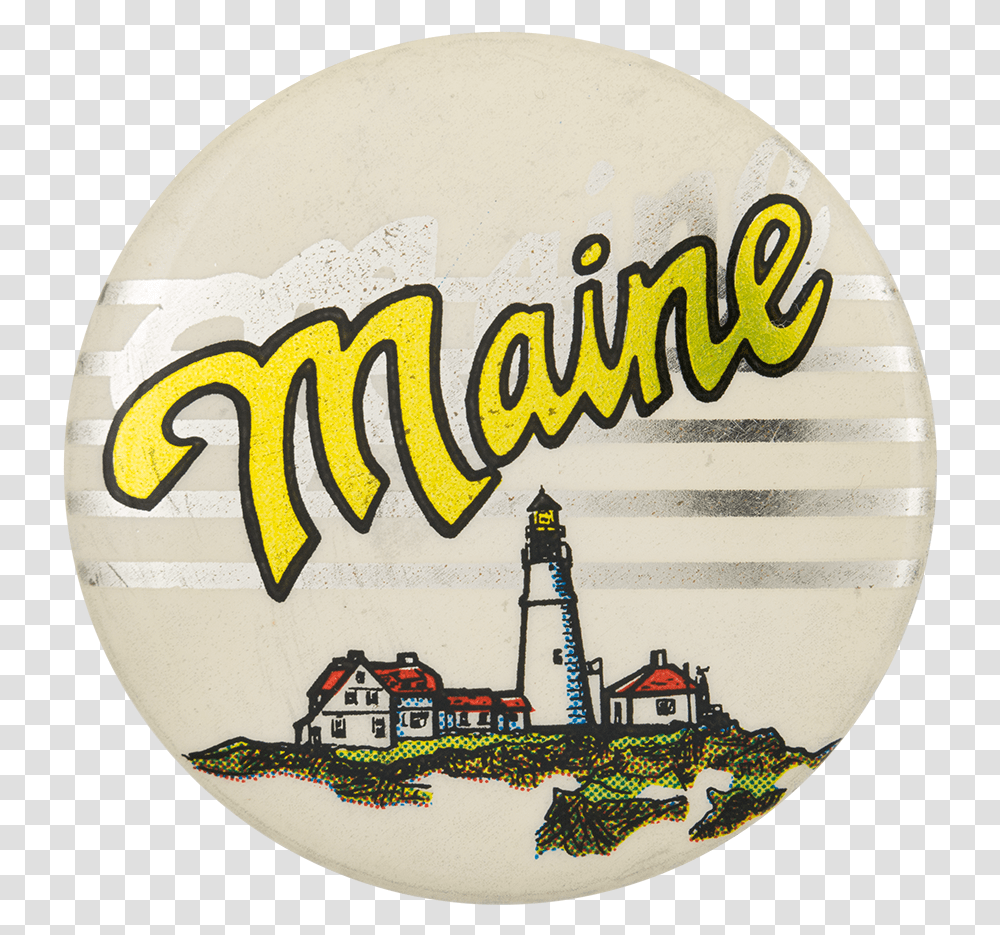 Maine Event Button Museum Lighthouse, Tower, Architecture, Building, Logo Transparent Png