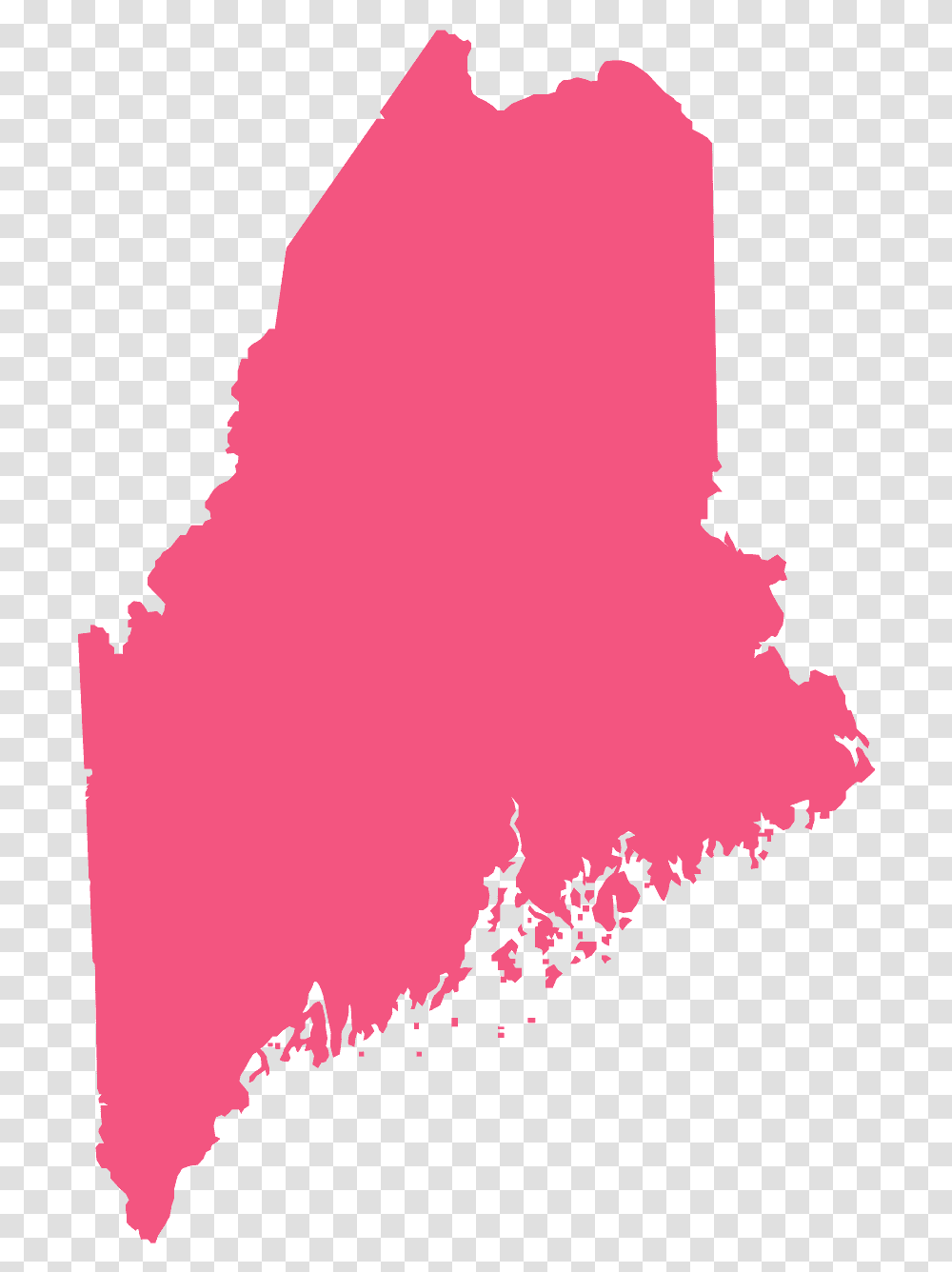 Maine Map, Plot, Stain Transparent Png