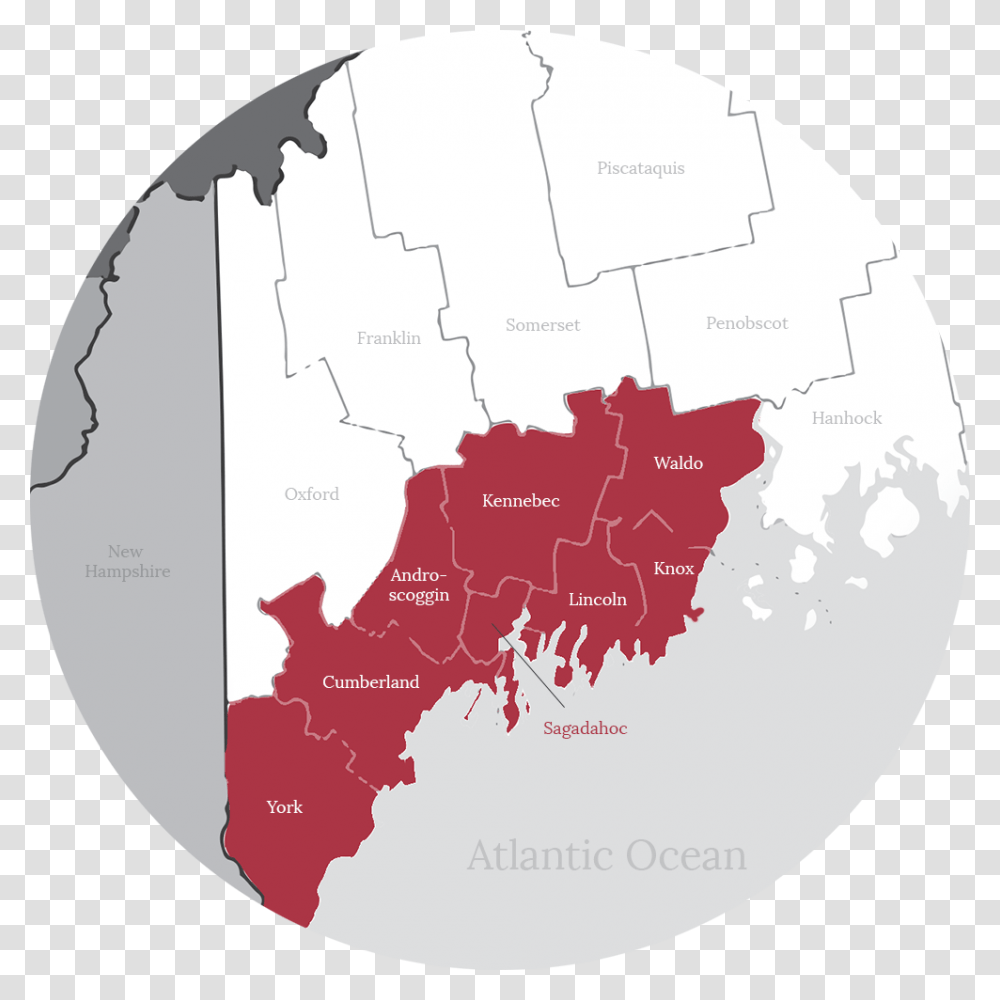 Maine Outline Atlas, Map, Diagram, Plot Transparent Png