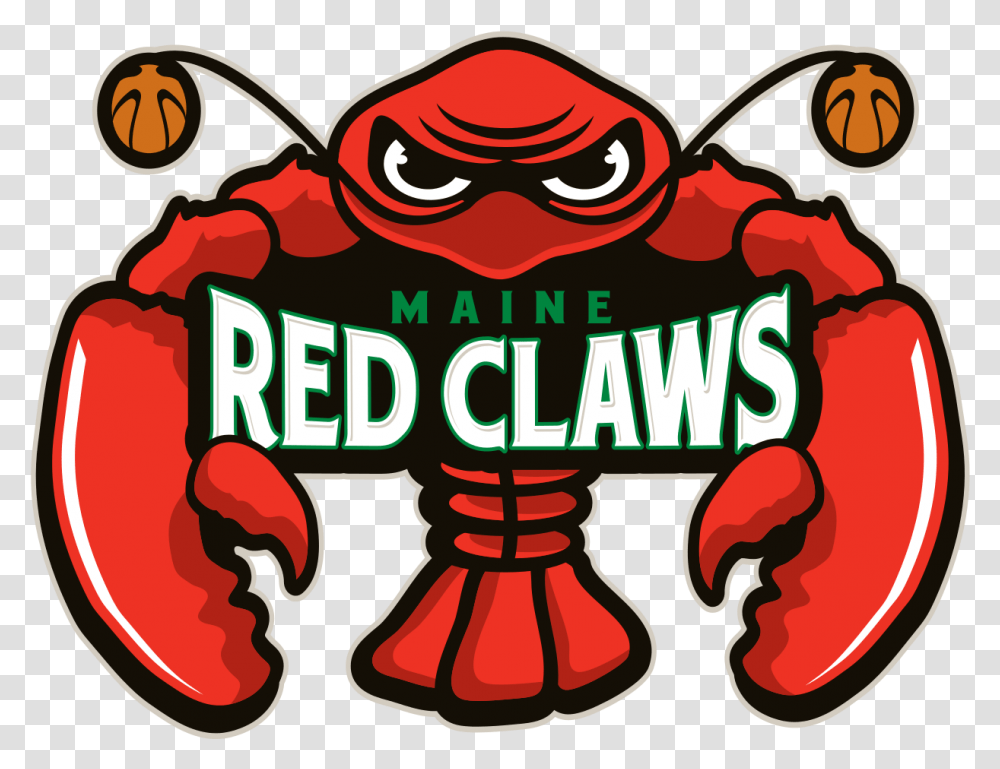 Maine Red Claws Wikipedia Maine Red Claws Logo, Label, Text, Food, Plant Transparent Png