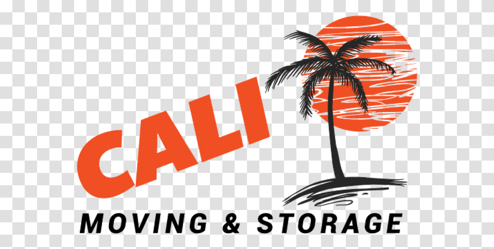 Mainpage Calimoving&storage Logo Palm Tree In The Sunset Graphic Design, Text, Bird, Outdoors, Nature Transparent Png