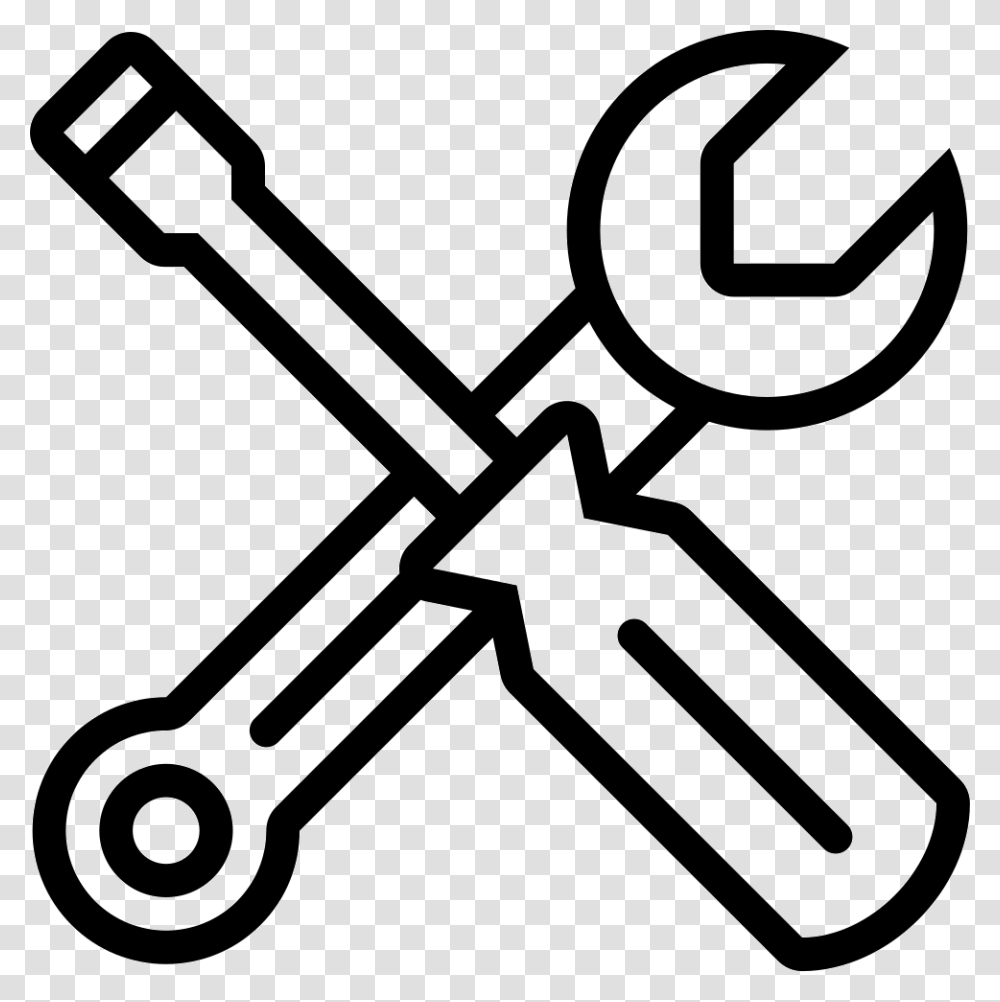 Maintenance Maintenance Icon Free, Key, Stencil, Wrench, Scissors Transparent Png