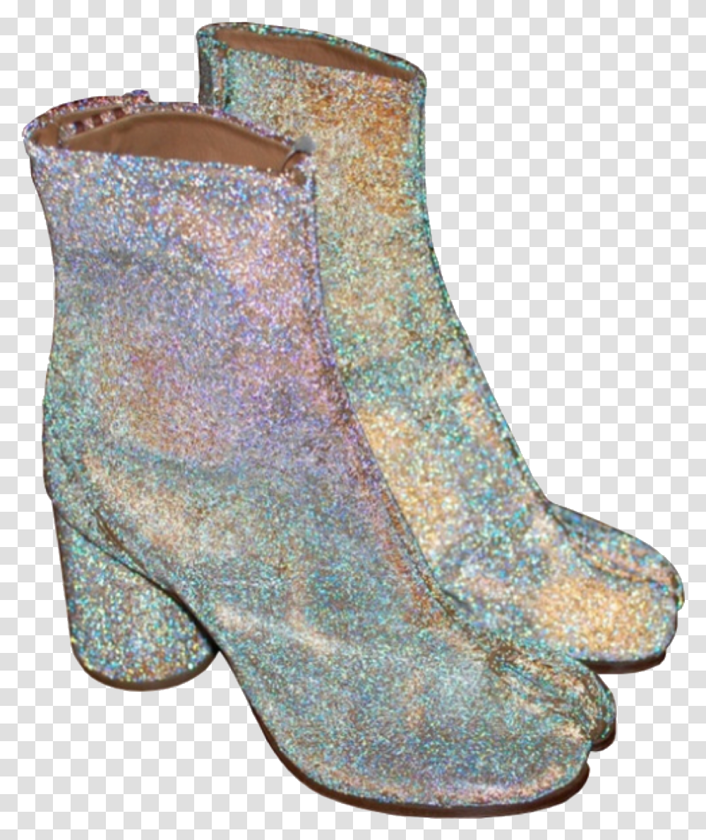 Maison Margiela Tabi Boots Glitter, Apparel, Footwear, Shoe Transparent Png