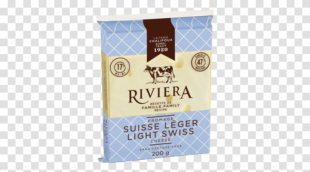 Maison Riviera Light Swiss 200 G Fromage Riviera Leger, Cow, Plant, Food, Advertisement Transparent Png