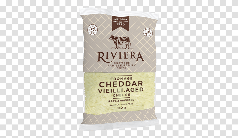 Maison Riviera Shredded Aged Cheddar 150 G, Food, Cow, Plant, Flour Transparent Png