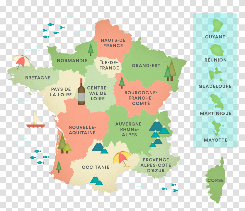 Maisons De France Map France Map In Red, Plot, Diagram, Atlas Transparent Png
