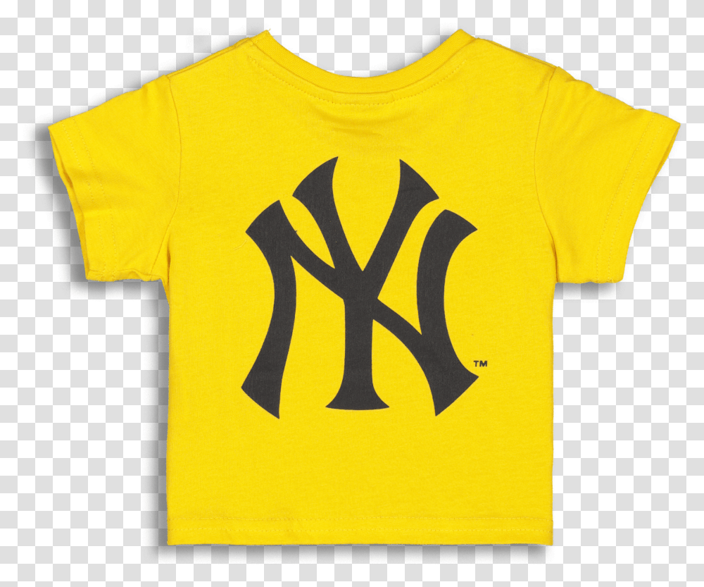 Majestic Athletic Infant New York Yankees Remic Tee Gold Logo Transparent Png