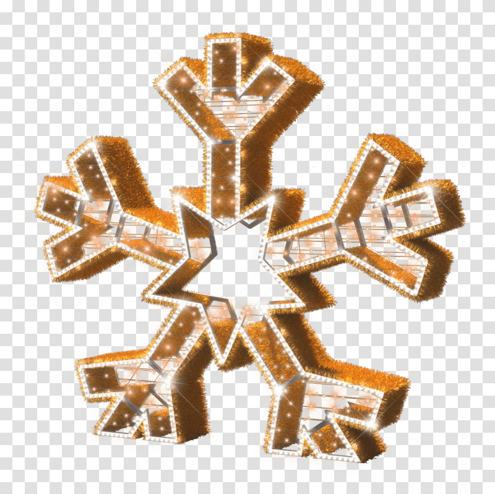 Majestic Gold Snowflake Art, Symbol, Logo, Trademark, Star Symbol Transparent Png