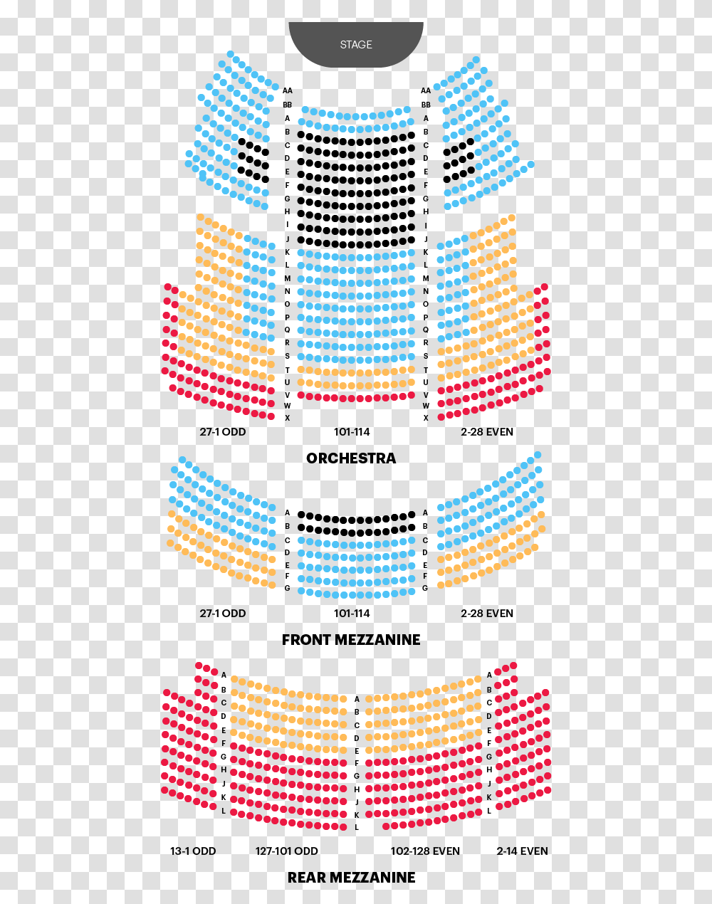 Majestic Theatre Seating Chart Map Seat Number Kansas City Music Hall Seating Chart, Lighting, LED, Poster, Advertisement Transparent Png