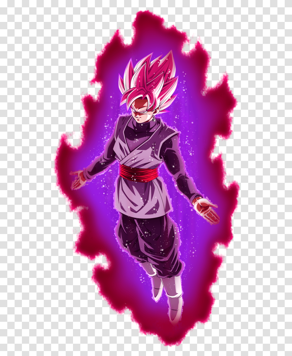 Majin Goku Black Super Saiyan Rose De Goku Black Rose, Graphics, Art, Purple, Person Transparent Png