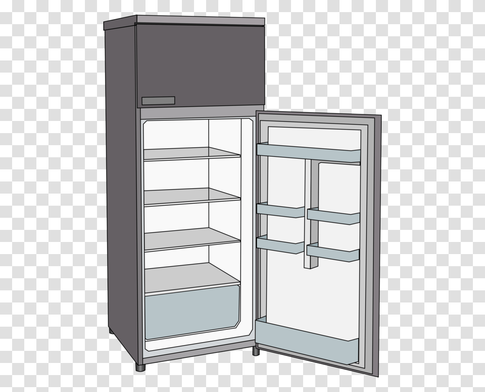 Major Appliancehome Appliancedisplay Case Open Fridge Clipart, Refrigerator Transparent Png