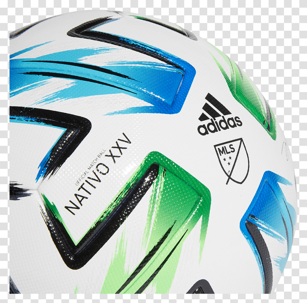 Major League Soccer Adidas Unveil Mls Nativo Xxv As Match Mls Soccer Ball 2020, Clothing, Apparel, Helmet, Crash Helmet Transparent Png