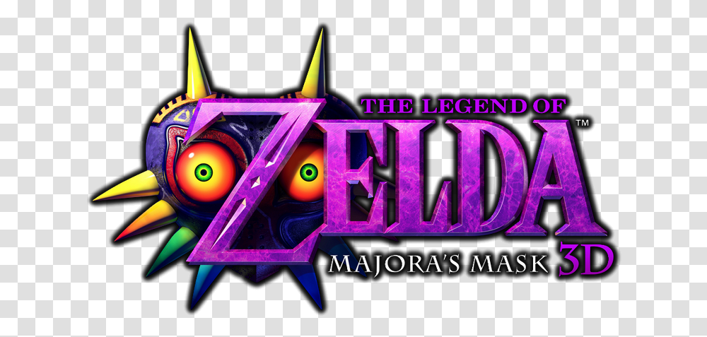 Majora's Mask Logo Legend Of Zelda Majora's Mask 3d Logo, Toy, Purple, Pac Man Transparent Png