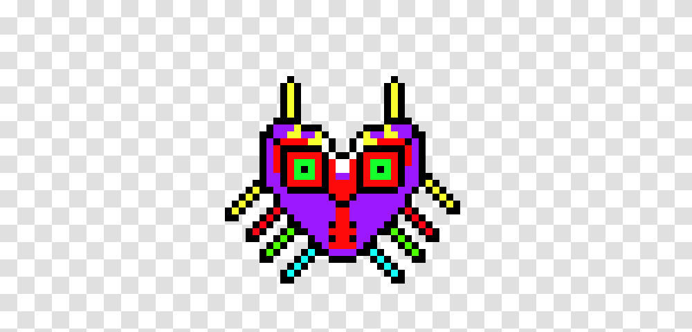 Majoras Mask Pixel Art Maker, Pac Man Transparent Png