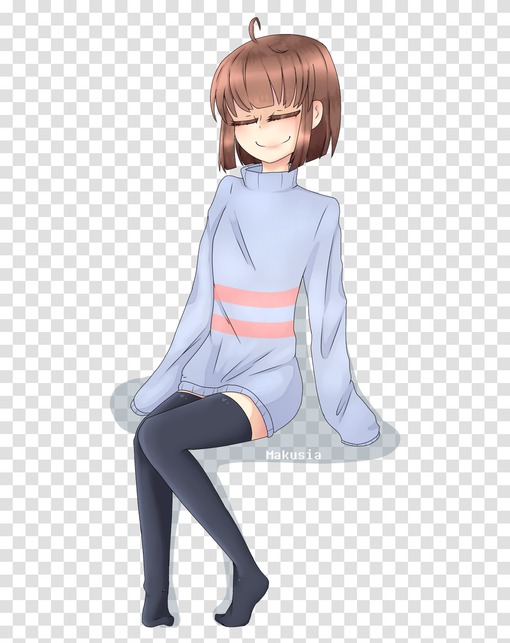 Maka Female Frisk Cute Fanart, Clothing, Person, Fashion, Robe Transparent Png