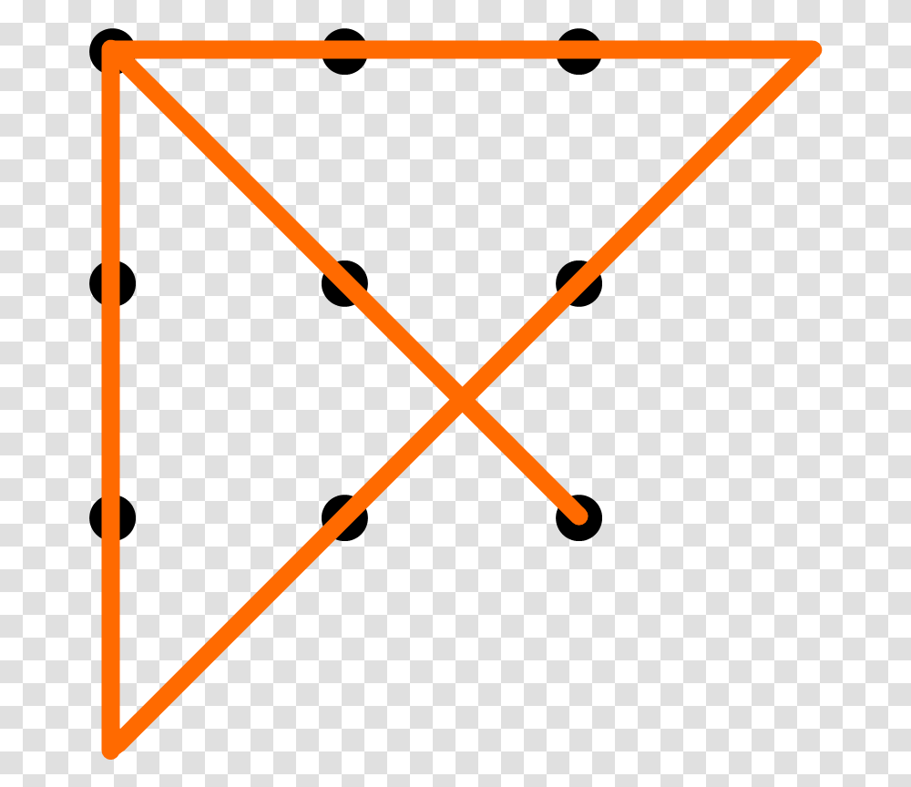 Make 4 Lines With 9 Dots, Envelope, Mail, Triangle Transparent Png