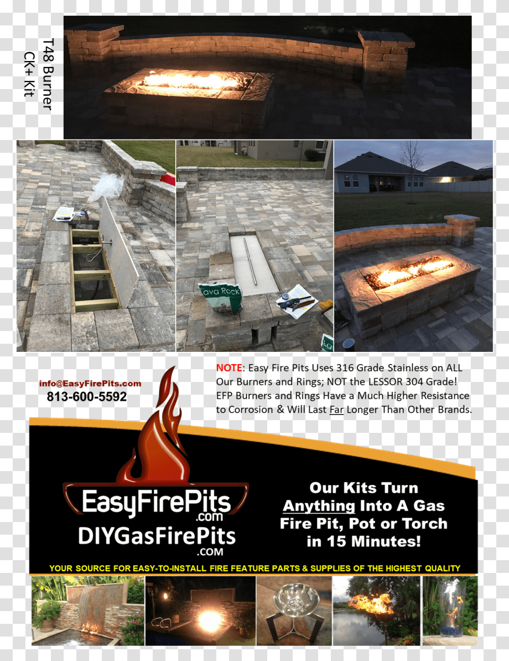 Make A Custom Gas Fire Pit Or Custom Gas Fire Table Fire Pit, Advertisement, Building, Poster, Outdoors Transparent Png