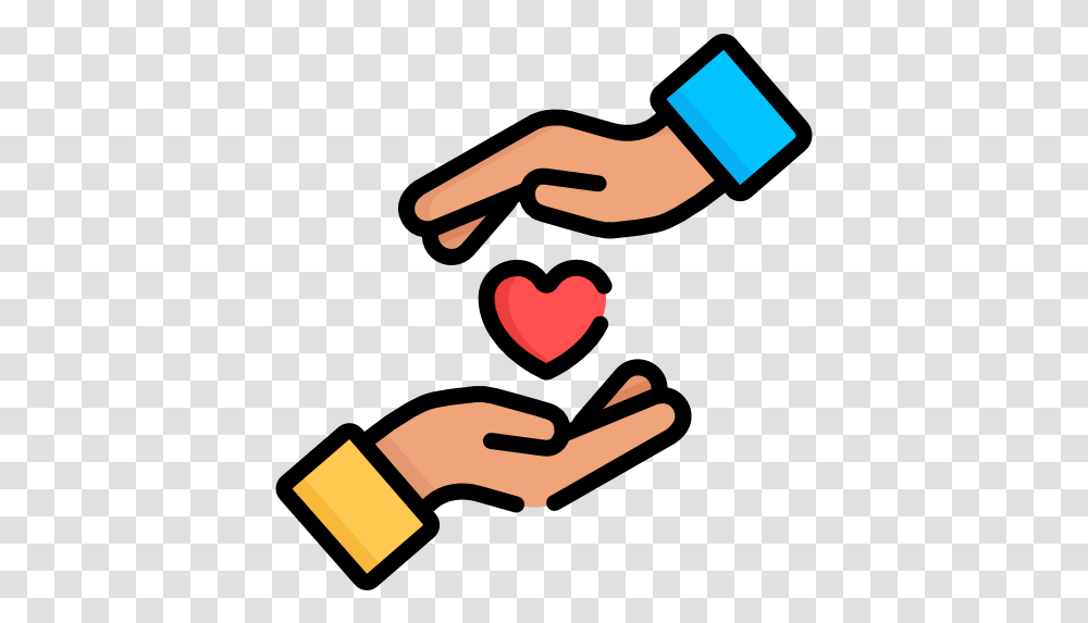Make A Donation Icon, Hand, Heart, Axe, Tool Transparent Png