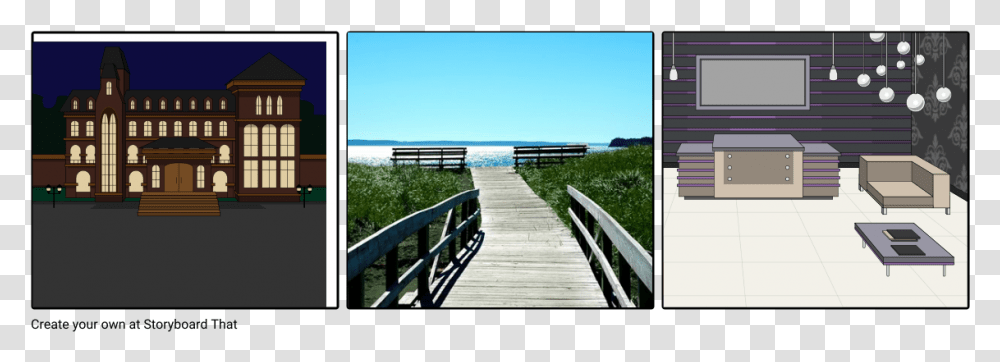 Make A Storyboard On Google Slides, Boardwalk, Bridge, Building, Path Transparent Png