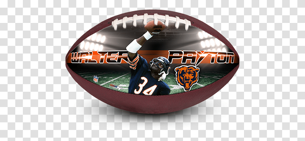 Make Aball Nfl Walter Payton Bears Christmas Chicago Bears, Clothing, Person, People, Helmet Transparent Png