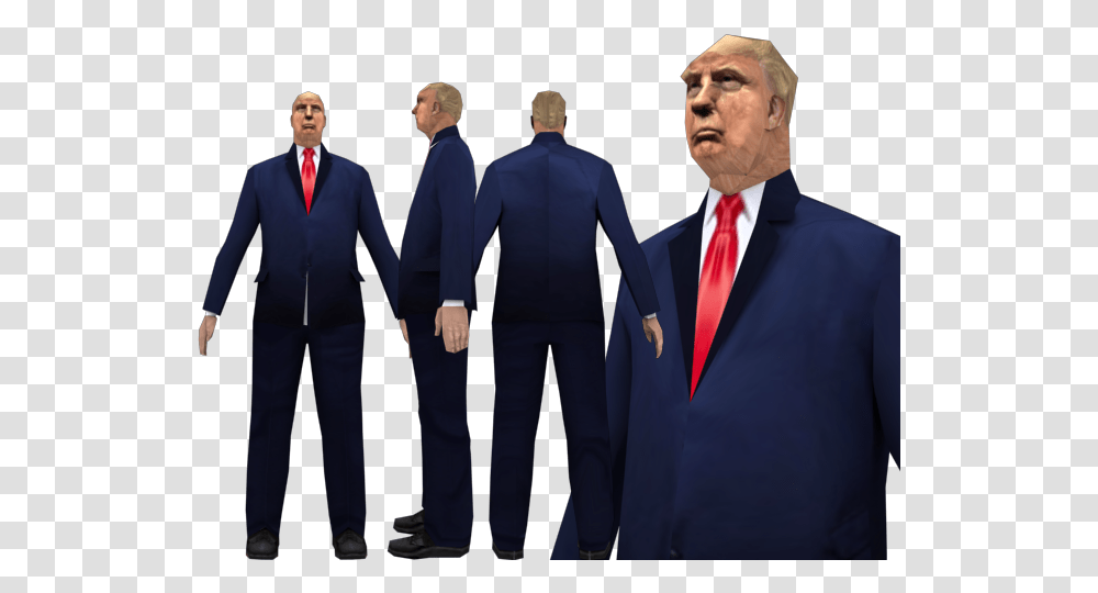Make America Great Again Skin Donald Trump Gta Sa, Tie, Suit, Overcoat Transparent Png