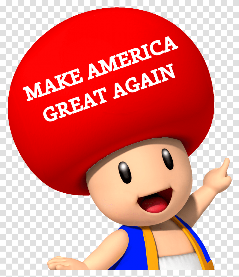 Make America Great Again Toad Make America Great Again, Person, Human, Toy, Doll Transparent Png