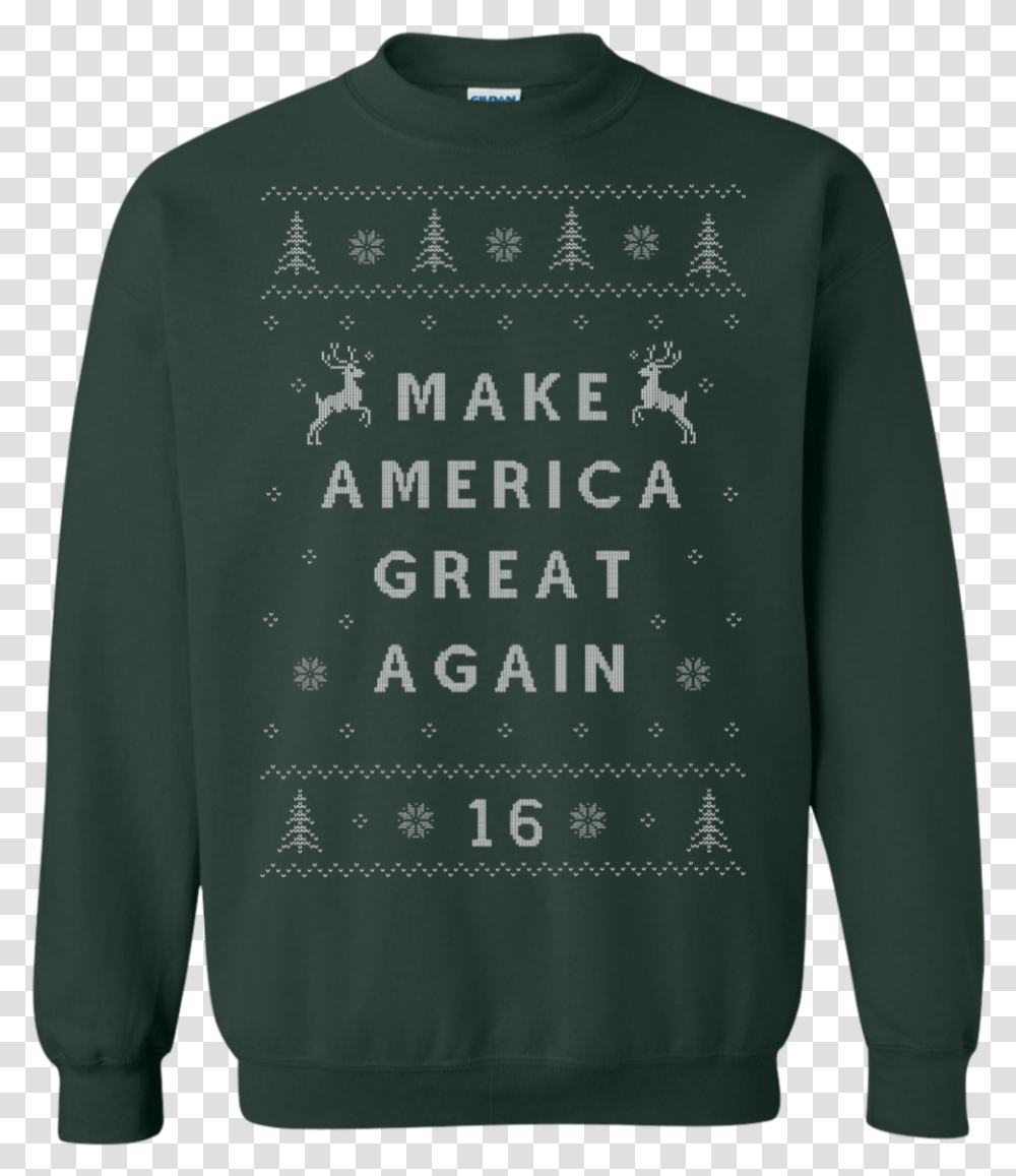 Make America Great Again Ugly Sweater Sweater, Apparel, Sleeve, Long Sleeve Transparent Png