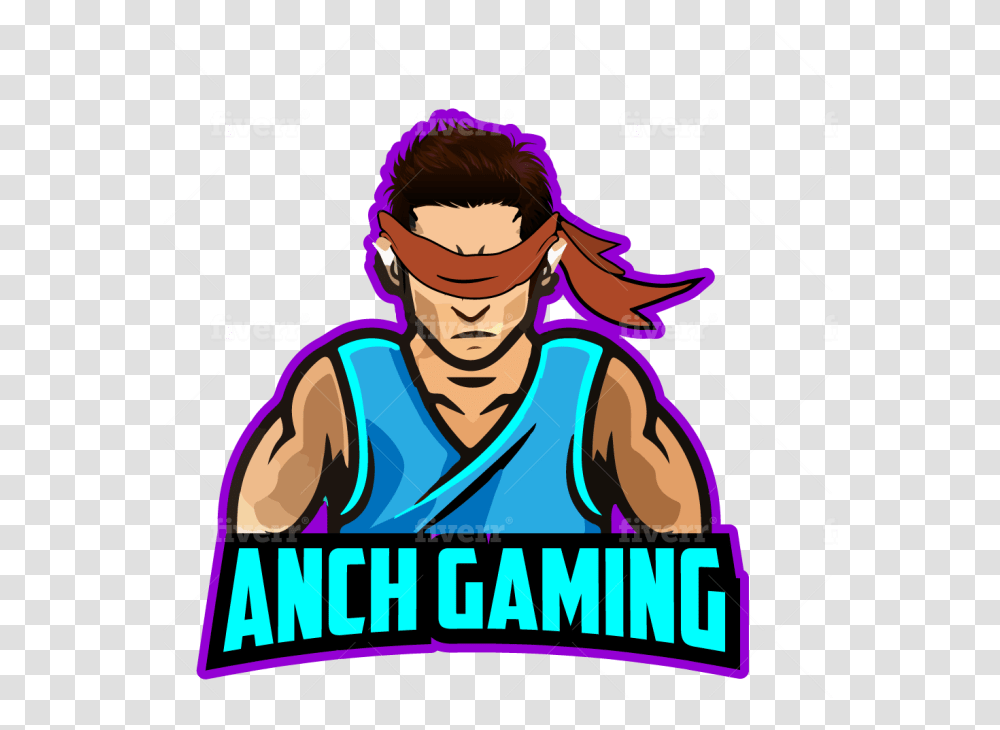 Make Gaming Avatar Mascot Esports Twitch Portrait Logo Cartoon, Person, Poster, Outdoors, Text Transparent Png