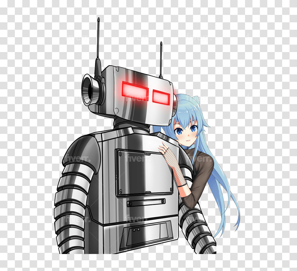 Make Japanese Anime Or Manga Fiction, Person, Human, Book, Robot Transparent Png