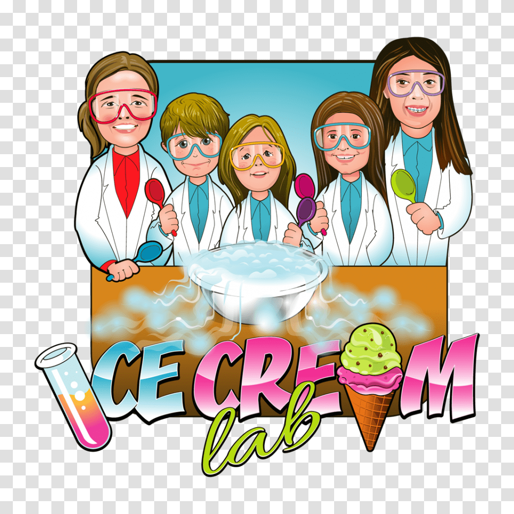Make Learning Fun With Ice Cream Lab Milton Ice Cream Lab, Person, Advertisement, Poster Transparent Png