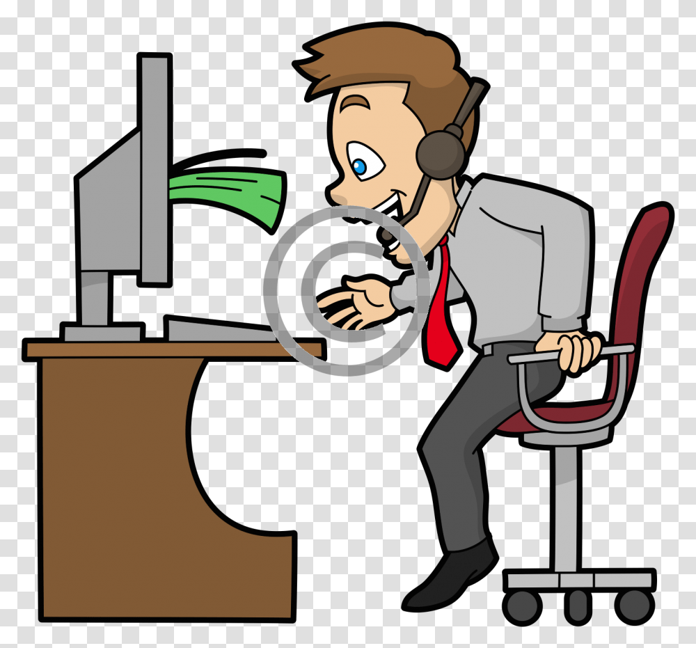 Make Money Online Clipart, Sitting, Outdoors, Performer, Chair Transparent Png