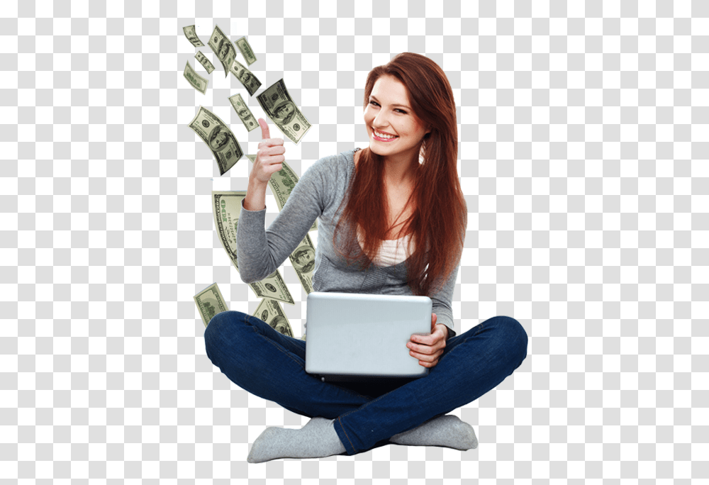 Make Money Online, Person, Human, Laptop, Pc Transparent Png