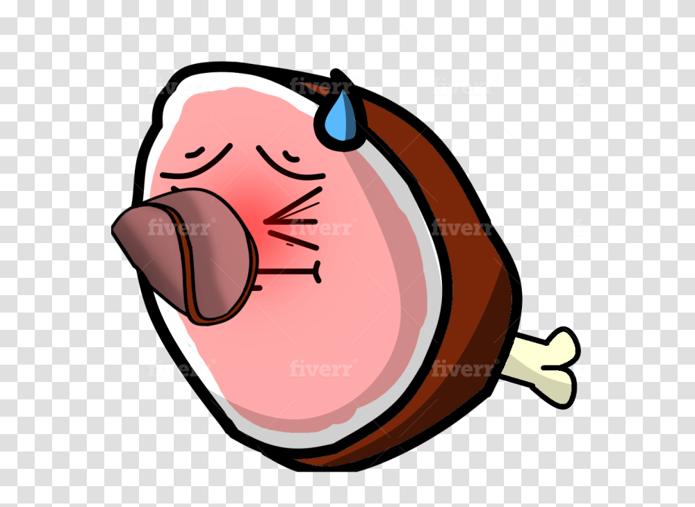 Make Some Discord Emojis Of Items And Animals For You Clip Art, Food, Plant, Ham, Pork Transparent Png