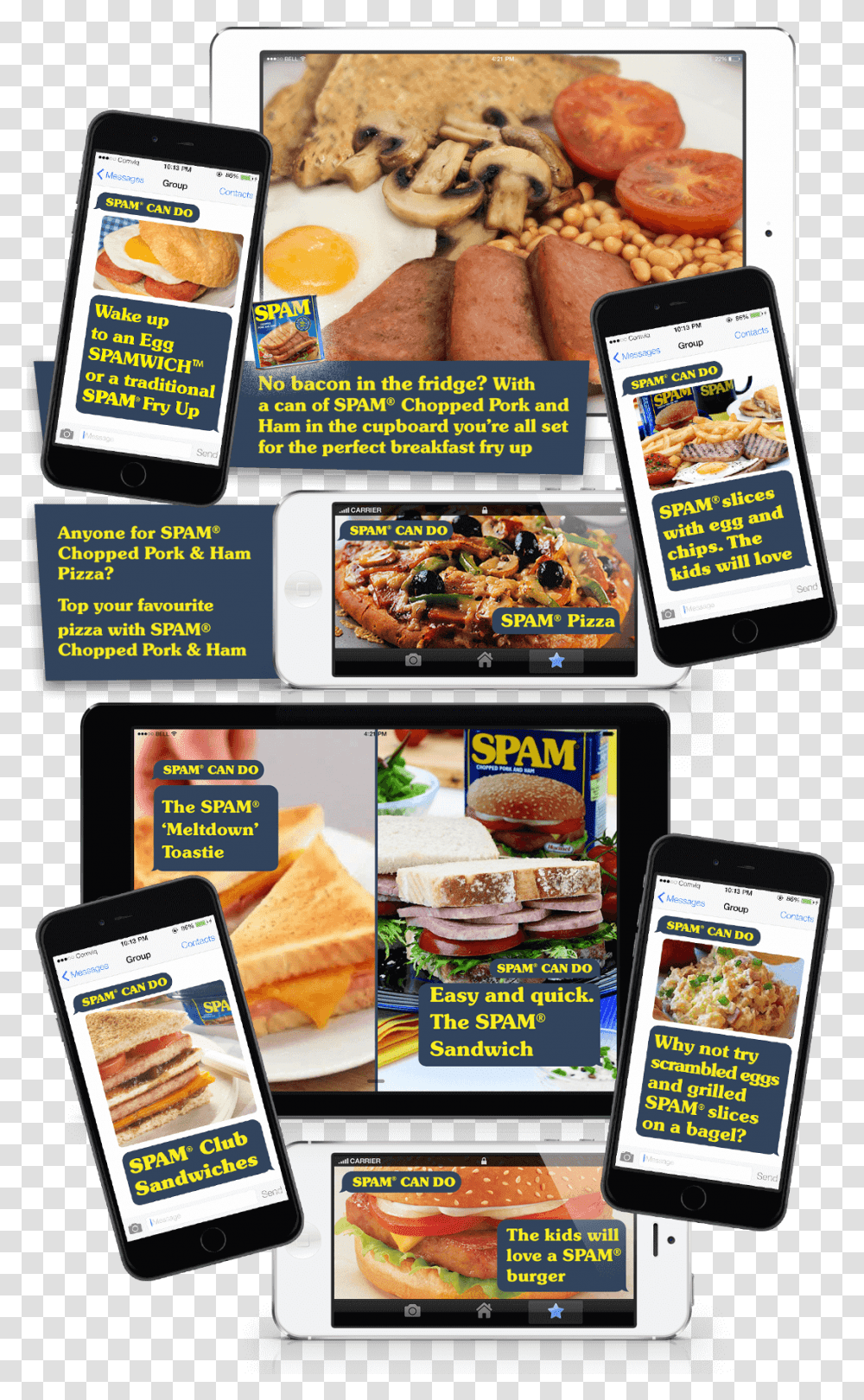 Make The Most Of Spam Chopped Pork And Ham Download Convenience Food, Mobile Phone, Electronics, Cell Phone, Advertisement Transparent Png