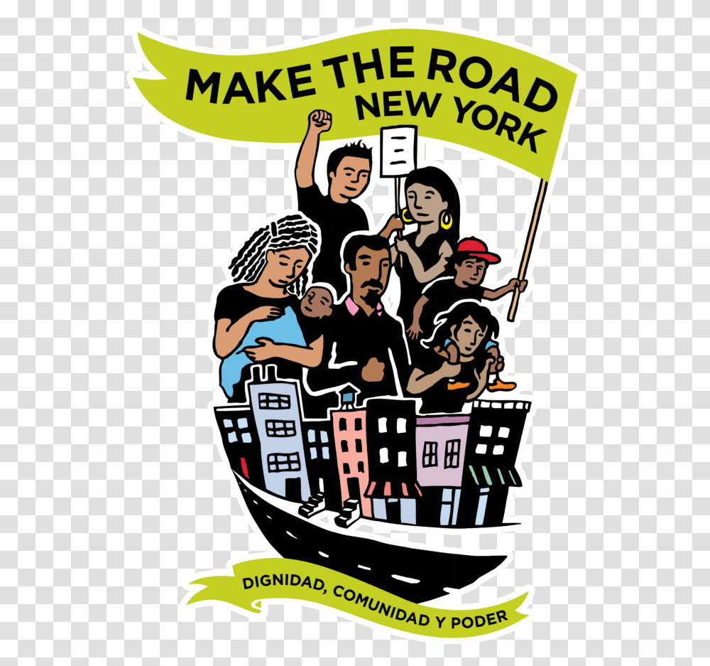 Make The Road New York Se Hace Camino Nueva Logo Make The Road New York, Person, People, Text, Poster Transparent Png