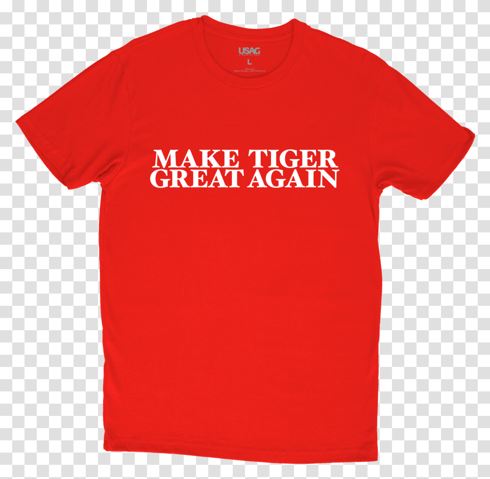 Make Tiger Great AgainClass Logic Supermarket Shirt, Apparel, T-Shirt, Sleeve Transparent Png