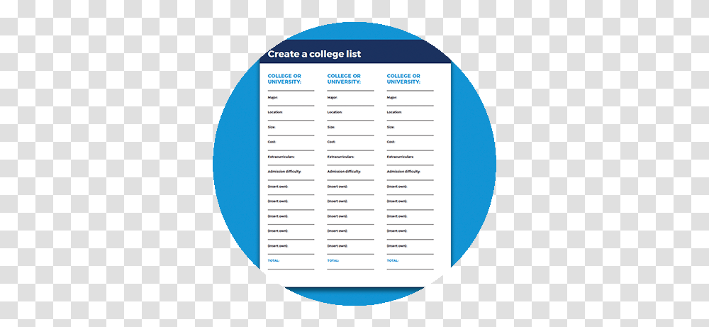 Make Your College List, Menu, Page, Word Transparent Png