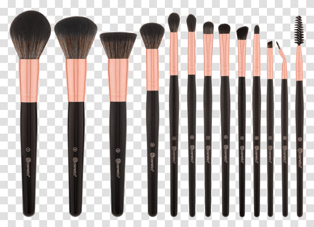 Makeup Brush Free Download Bh Cosmetics Signature Rose Gold Brush Set Transparent Png