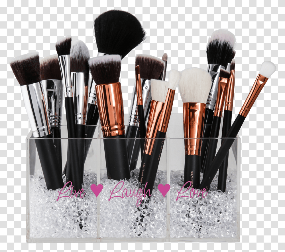 Makeup Brush Holder With Sections, Tool, Cosmetics Transparent Png