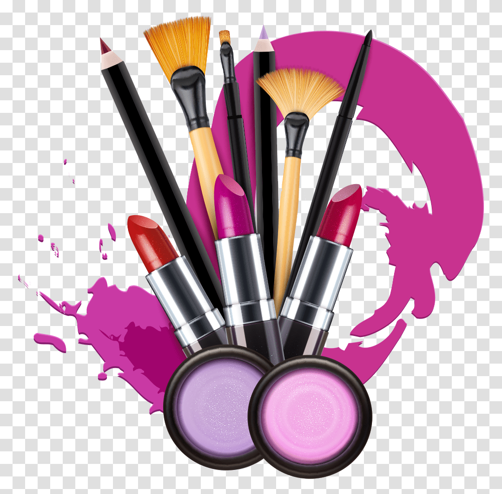 Makeup Clipart Makeup, Cosmetics, Lipstick, Brush, Tool Transparent Png