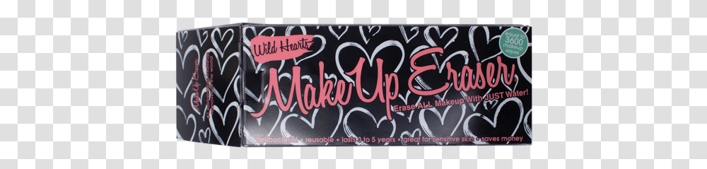 Makeup Eraser Wild Hearts, Blackboard, Handwriting, Alphabet Transparent Png