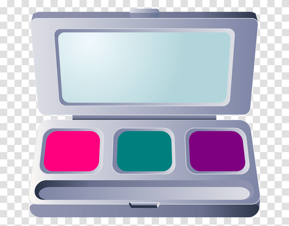 Makeup Eyeshadow Compact Mirror Case Pink Eye Shadow Clipart, Paint Container, Palette, Cushion, White Board Transparent Png