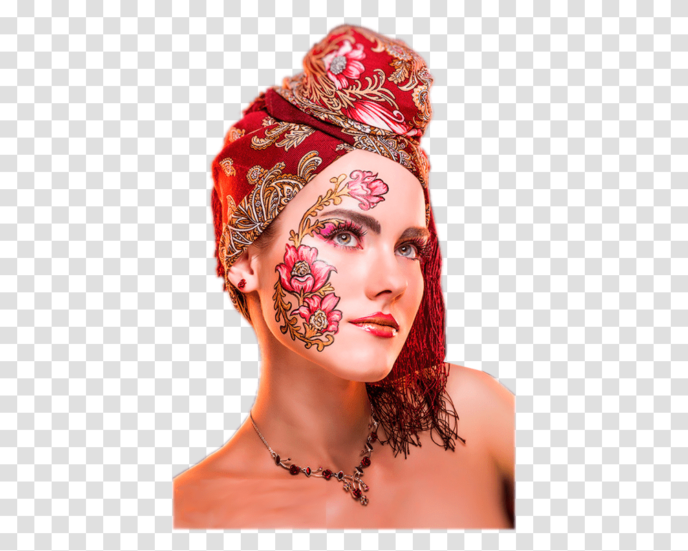 Makeup Face Paint, Person, Necklace, Tattoo Transparent Png