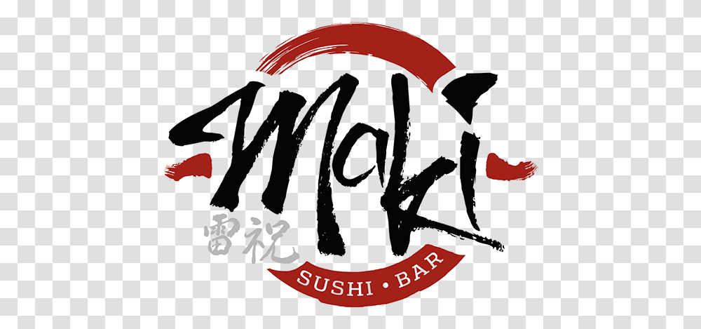 Maki Sushi Bar Logo Sushi Bar Logo, Helmet, Clothing, Text, Symbol Transparent Png