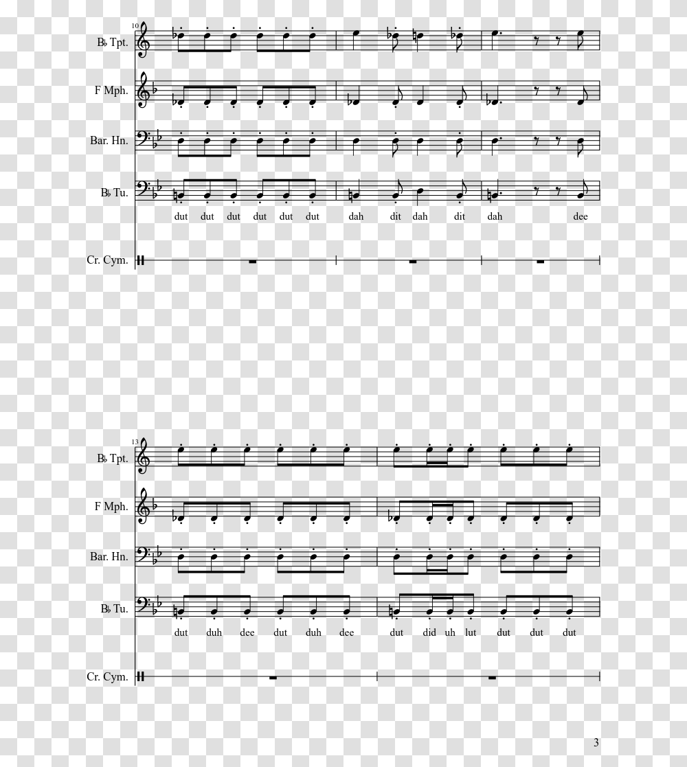 Making A Krabby Patty Sheet Music 3 Of 5 Pages Sheet Music, Gray, World Of Warcraft Transparent Png